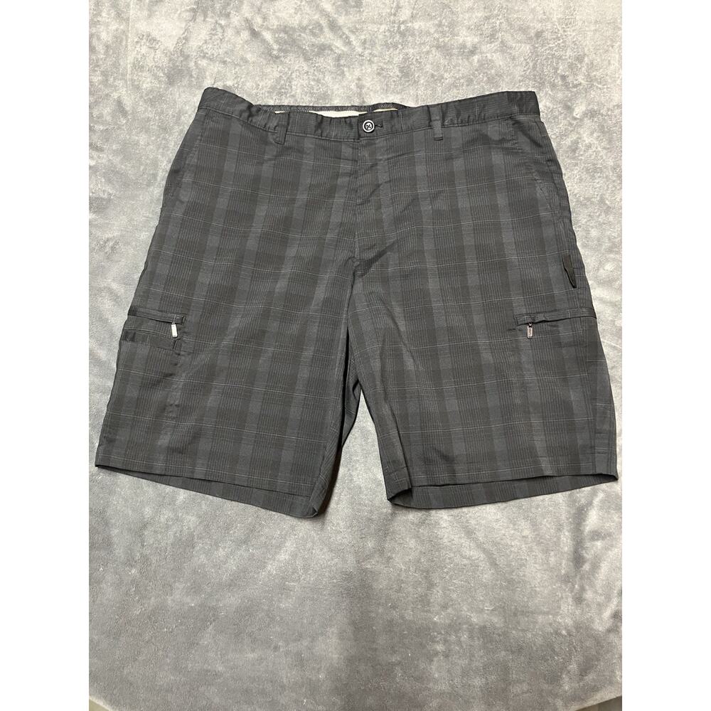 Greg Norman Plaid Cargo Chino Golf Short Men’s Sz 40 Gorpcore Preppy Dadcore